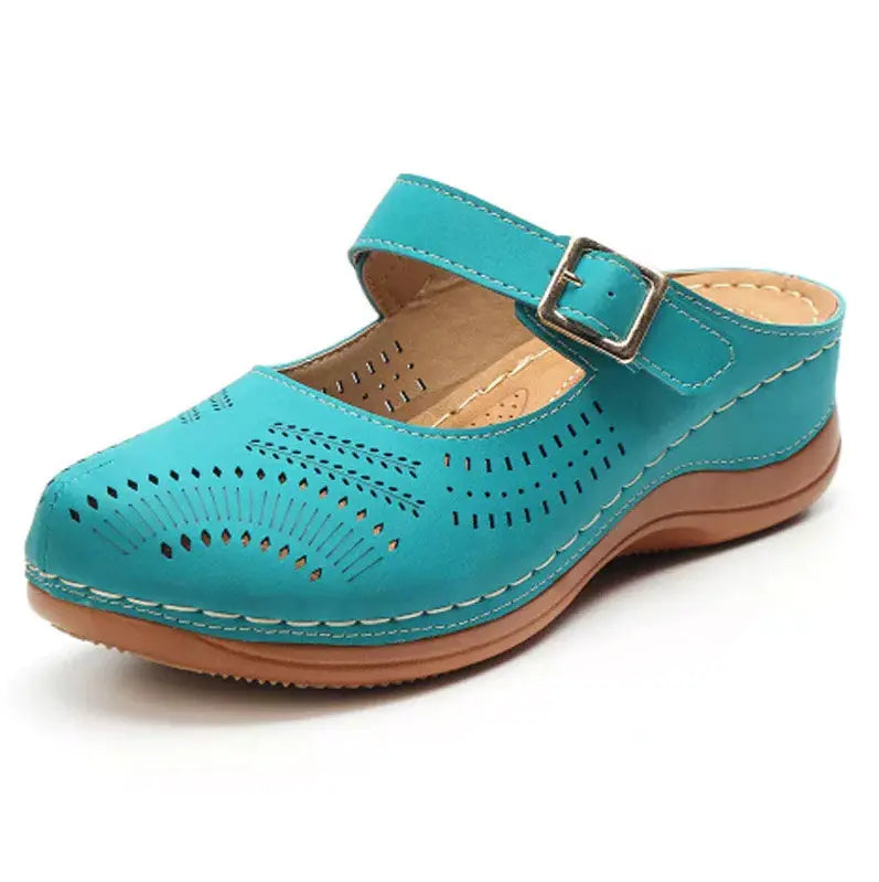 Lightweight Non-Slip Wedge Sandals with Closed Toe