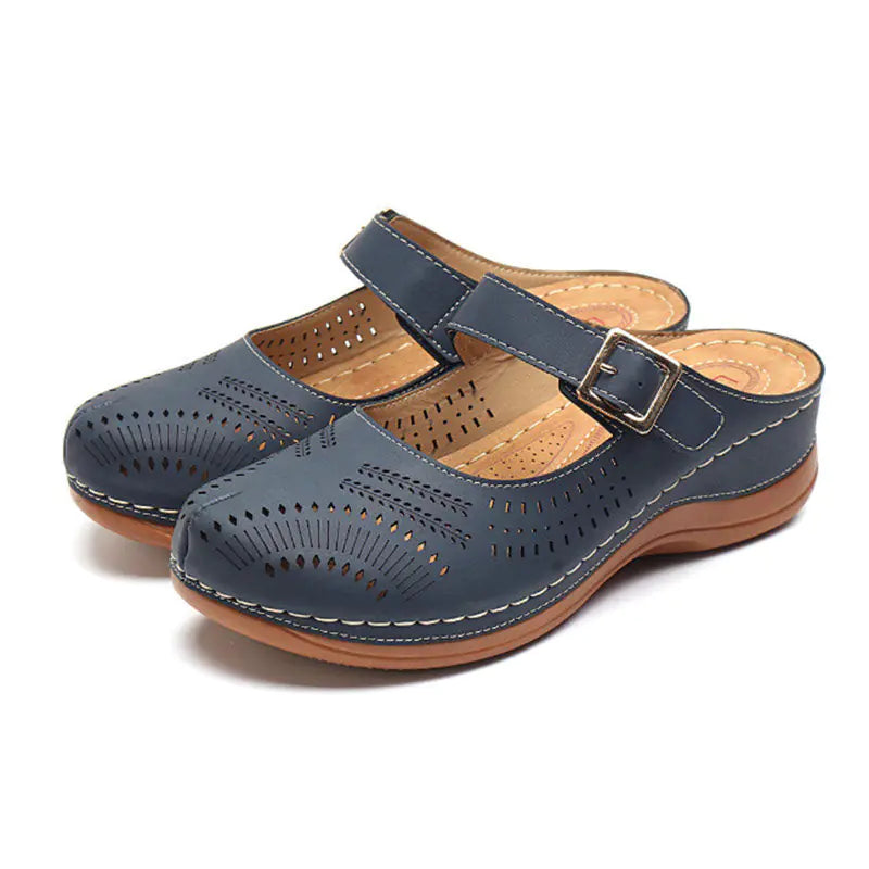 Lightweight Non-Slip Wedge Sandals with Closed Toe