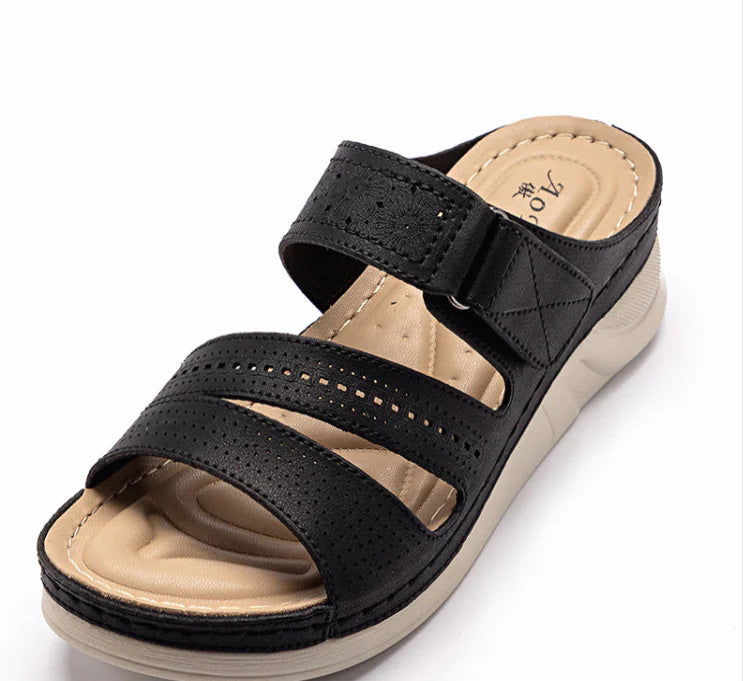 Plus Size Wedge Platform Casual Slippers