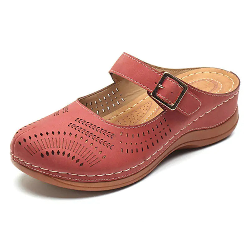 Lightweight Non-Slip Wedge Sandals with Closed Toe