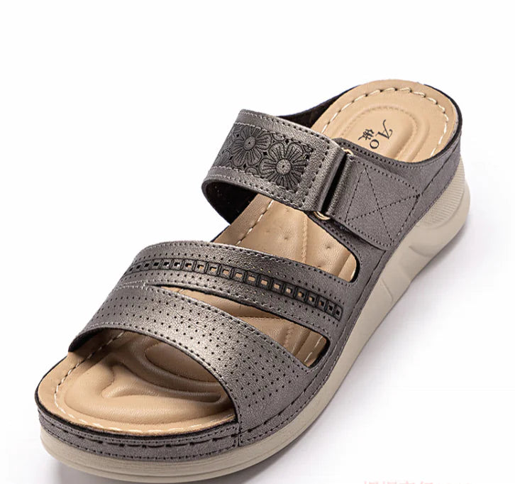 Plus Size Wedge Platform Casual Slippers