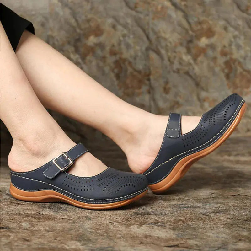 Lightweight Non-Slip Wedge Sandals with Closed Toe
